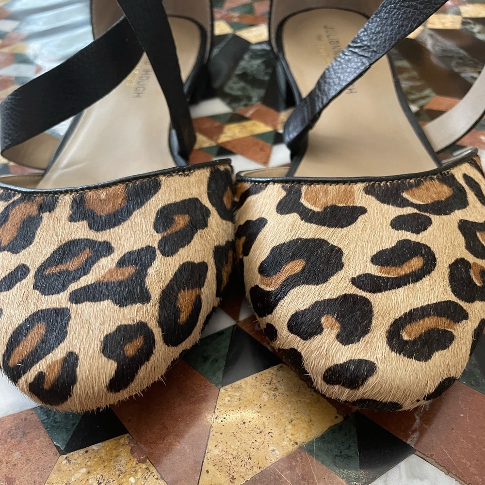 Cute shoes styled like dancing shoes by Julianne Hougey leopard & leather